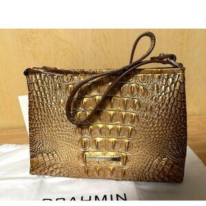 Brahmin Lorelei Small Shoulder Bag Purse Saddle Melbourne Beige NWT